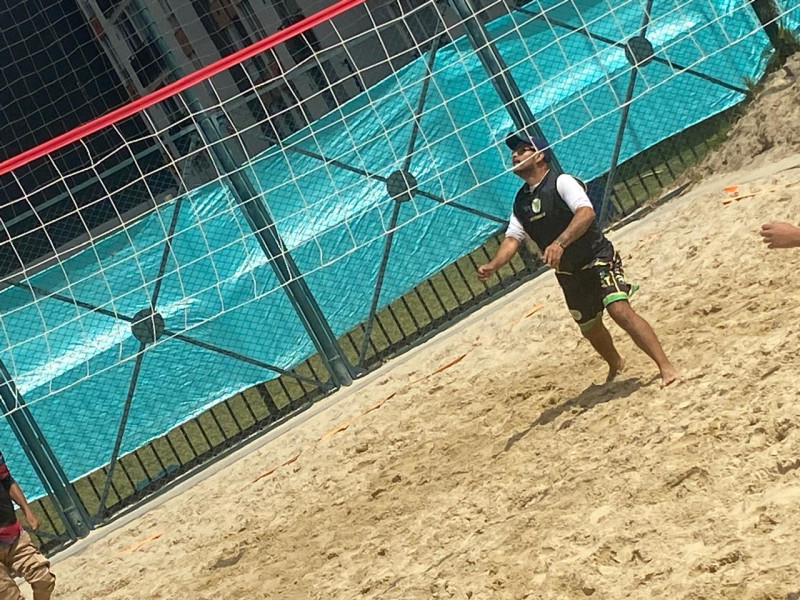 voley playa visitando a la escuela cerverus Legendarios Escuela de Formacion Deportiva