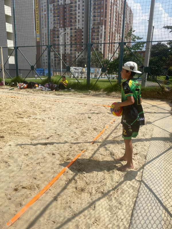 voley playa visitando a la escuela cerverus Legendarios Escuela de Formacion Deportiva
