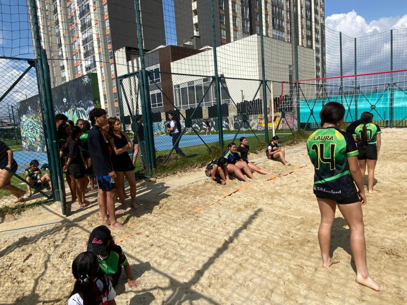 voley playa visitando a la escuela cerverus Legendarios Escuela de Formacion Deportiva
